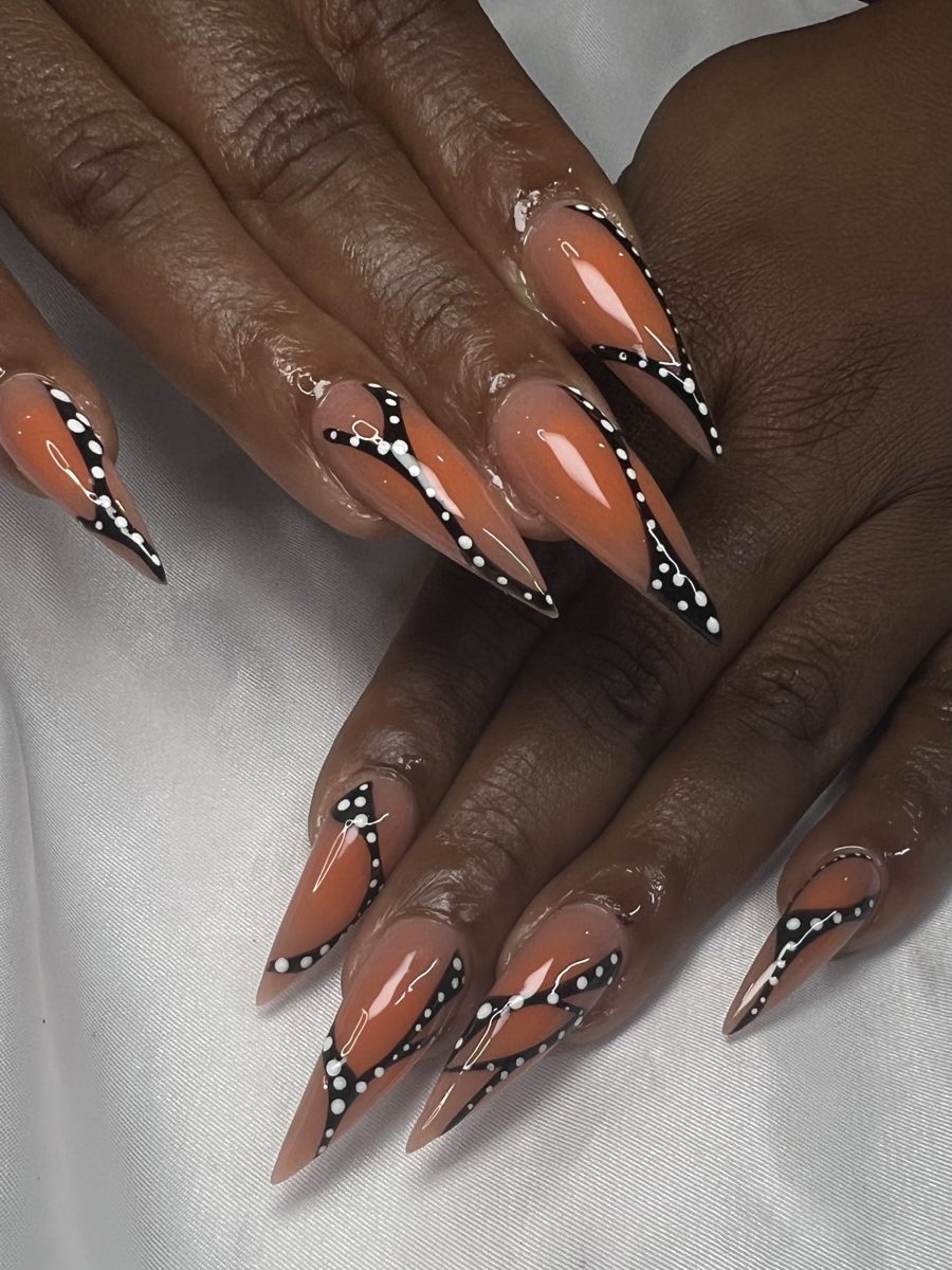 Long freestyle set by Envy My Nails